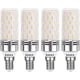 thumbnail image 1 of Bombilla LED de maíz E14, 12 W, blanco cálido, 3000 K, 1450 lm, equivalente a halógeno E14 de 100 W, CA 230 V, no regulable, lámpara LED de maíz E14 de base pequeña para iluminación interior, paquete de 4 oso de fresa, 1 of 5