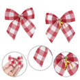 thumbnail image 4 of 10/20 piezas de mini lazos navideños para colgar en el árbol de Navidad, adornos navideños para el hogar, decoración de fiesta de Año Nuevo 2023, 4 of 5