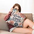 thumbnail image 7 of Colorful Floral Pillowcases Sweet Home Farmhouse Throw Pillow Covers 18 X 18 Inch, Set Of 2, Linen Study Sofa Cushion Cover Indoor Living Room Home Decor, 7 of 7