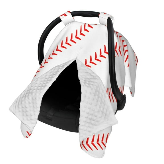 Baseball Baby Car Seat Canopy Cover Multi Use Nursing Cover for Newborn Car Seat Canopy Mom Nursing Breastfeeding Covers Newborn Shower Gift