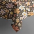 thumbnail image 4 of Pioneer Flower Floral Print Pattern Rectangle Tablecloth 60"x120", Waterproof Polyester Table Cloth, Wipeable Spillproof for Dining Camping Indoor Outdoor, 4 of 6