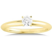 1/2 Carat Canadian Diamond Solitaire in 14kt White and Yellow Gold (GIA certified)