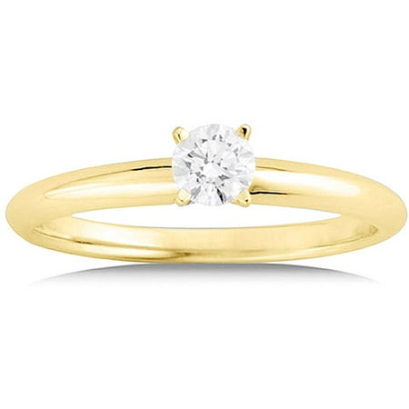 1/2 Carat Canadian Diamond Solitaire in 14kt White and Yellow Gold (GIA certified)