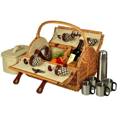 

Picnic at Ascot Yorkshire Picnic Basket for 4 w/Coffee
