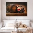 thumbnail image 2 of Elephant Stock Fancy Red Wine Tasting Wall Art - Horizontal Canvas Wall Art - Dining Room Wall Decor - Food And Drink Canvas - Brown And Gray Decor - 51" x 34", 2 of 8