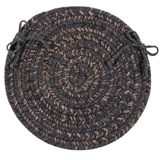 Colonial Mills HY29R108X108 Tapis Rond à Rayures de 9 Pi et à Foin&44; Charbon de Bois