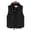 Black, variant on comerut Women Autumn Winter Cotton Padded Waistcoat Stand Collar Sleeveless Vest Jacket Pockets Zipper Buttons Placket Windproof Warm Vest Coat