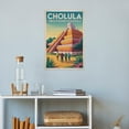 thumbnail image 4 of Afternoon Light Wall Art Great Pyramid of Cholula Mexico Retro Travel Poster Historic Pyramid Plaza Mid Century Print Poster, 4 of 8