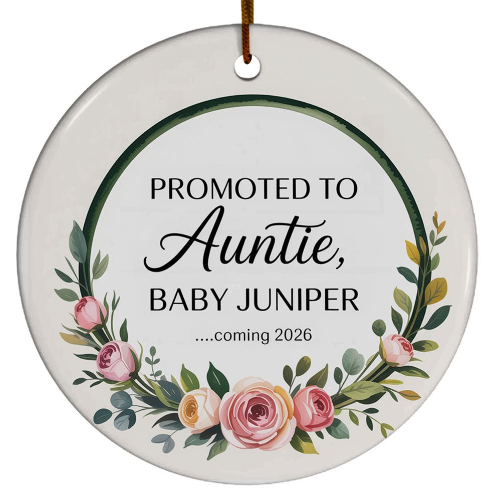 Photo Bump's First Christmas Ornament 2025, Baby Bump Sonogram Ultrasound Photo Christmas Ornament