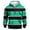 Green, variant on Bzhegqhd Men's Hoodies Striped Zip Up Fleece Pullover with Pocket Long Sleeve Athletic Sportswear Top Casual Streetwear Comfortable Soft Cotton Blend Gym Sweatshirts