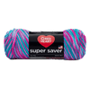 Red Heart Super Saver #4 Medium Acrylic Yarn, Bonbon Print 5oz/142g, 236 Yards