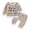 Khaki, variant on Toddler Baby Boy Fall Clothes Waffle Truck Embroidery Long Sleeve Sweatshirt and Joggers Pants Sets Winter Outfits(Khaki,6-12 Months)