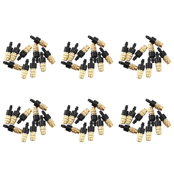 60 Pcs Adjustable Misting Nozzle for Gardening Sprinkle Brass Watering Sprinkler Sprayer for Irrigation System