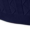 thumbnail image 5 of UVEASISHA Casual Sweaters for Men Slim Fit Stretch Quarter Zip Up Polos Sweater Winter Lightweight Mock Neck Pullover Winter Sale,Navy,XL, 5 of 9