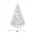thumbnail image 2 of Uforic 7.5ft White Artificial Christmas Tree with 1258 Branch Tips, Foldable Metal Base for Home and Office, 2 of 6