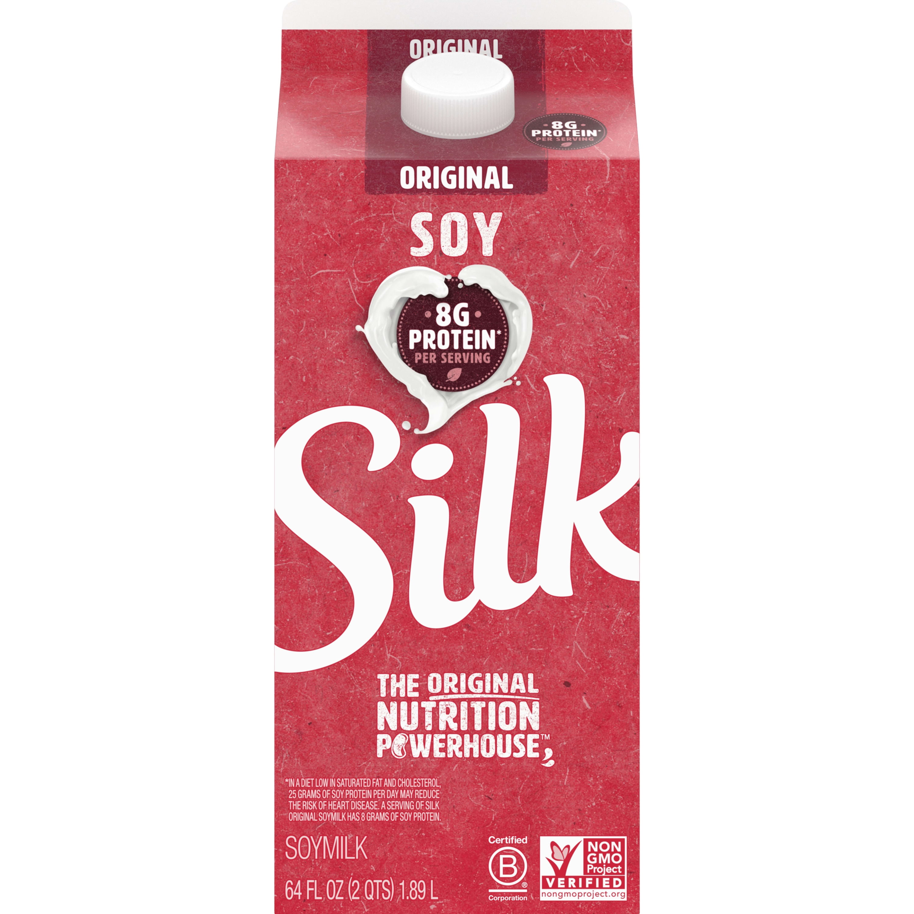 Silk Original Soymilk Half Gallon Walmart Com Walmart Com