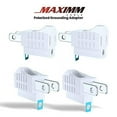 thumbnail image 2 of Maximm 3-Prong to 2-Prong Grounding Adapter, 4 Pack, White, ETL Listed Converter for Wall Outlets, 2 of 4