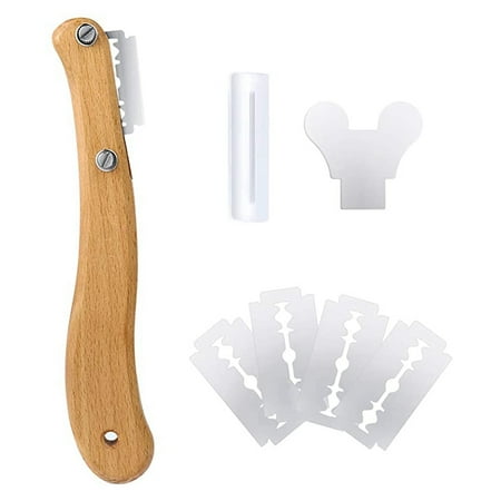 

Bread Lame with Wooden Handle Bread Bakers Lame Slashing Tool Bread Slicer Cake Cutter Dough Making Slasher