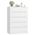 thumbnail image 6 of Homfa 6 Drawer White Dresser, Vertical Chest of Drawers Wood Storage Cabinet for Bedroom Living Room, 6 of 8