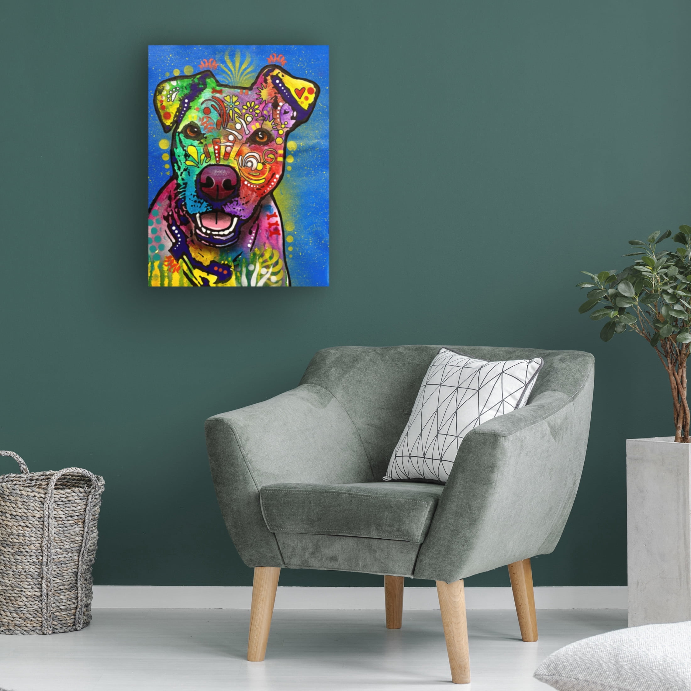 Canvas Wall Art - Dean Russo 'Am Full Much Thank' Wall Art for Living Room, Bedroom, or Office Décor by Trademark Fine Art - 14 x 19 Inches