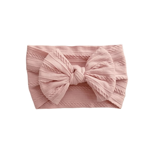 Diademas para bebés: diademas elásticas de nailon con lazos para recién nacidos; diademas anchas para bebés y niñas pequeñas