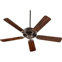 Stoneleigh Dell Ceiling Fan in Traditional Style 52 inches Wide By 12.09 inches High-Oiled Bronze Finish-Oiled Bronze/Walnut Blade Color Bailey Street