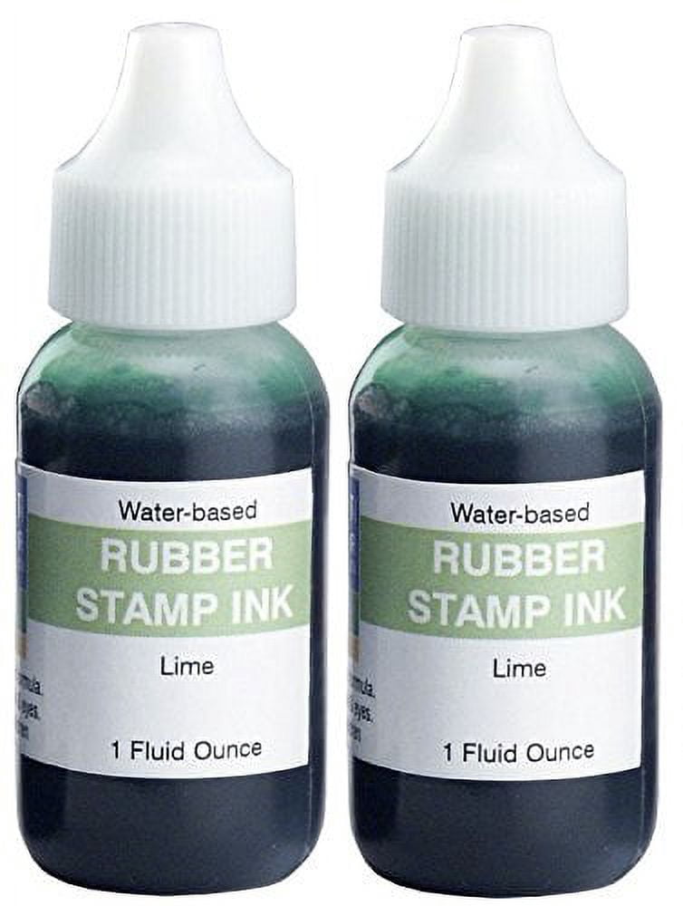 Infusion 7" x 8" Extra Large Industrial Stamp Ink Pad, Your Go to Large Stamp Ink Pad for Bright Color, Even Coverage and Durability, Lime Stamp Pad