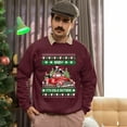 thumbnail image 5 of Christmas Sweatshirt, Funny Baby It's Cold Outside Christmas Sweatshirt, Cows in a Truck Ugly Sweater, Festive Crewneck for Holiday Parties & Gifts, 5 of 5