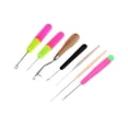 thumbnail image 1 of 7 Pieces// Bent Latch Hook Tools Crochet for Micro Braids, 1 of 8