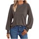 thumbnail image 2 of Heisall Womens Sweatshirts Round Neck Long Sleeve Fall Winter Casual Solid Color Tops 2025 New Arrival Fashion, 2 of 6