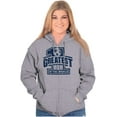 thumbnail image 4 of Number 1 Greatest Mom in the World Womens Plus Size Graphic Zipper Hoodie Brisco Brands 2X, 4 of 5