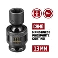 thumbnail image 2 of Powerbuilt 3/8" Drive 6 Pt. Metric Universal Impact Socket 13mm - 647225, 2 of 6