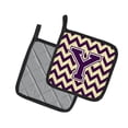 thumbnail image 2 of Carolines Treasures CJ1058-YPTHD Letter Y Chevron Purple and Gold Pair of Pot Holders, 7.5HX7.5W, multicolor, 2 of 2