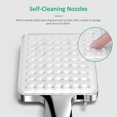 thumbnail image 3 of Rain Shower Head - Water-Saving, Pressure-Boosting, 6 Spray Modes, Large Handheld ShowerheadRain Shower Head - Water-Saving, Pressure-Boosting, 3 of 5
