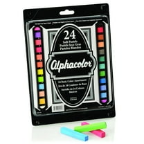 Alphacolor Soft Square Pastels Basic Assortment 24 Colors 24 Pack - Chalk