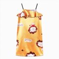 thumbnail image 5 of Larisalt Baby Girl Dress Breathable Fabric Spaghetti Strap Print Night Dress Toddler Girls Summer Clothes, 5 of 5