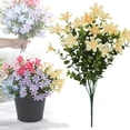 thumbnail image 3 of 1 Pc Artificial Flower Pick, Artificial Silk Flower Bouquets, Fake Flowers Faux Flowers Plastic Flowers for Spring Summer Party Table Decor Indoor Outdoor Home Wedding Decoration, 3 of 8