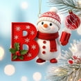 thumbnail image 4 of 26 Letters Christmas Tree Decoration Pendant Christmas Tree Ornaments DIY Christmas Ornaments Christmas Decoration Xmas Tree Hanging Decor, 4 of 6