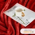 thumbnail image 6 of Mellowdy Plush Blanket - 320GSM King Blanket for Couch, Bed (Baked Apple, 108x90 inches), 6 of 7