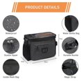 thumbnail image 2 of Bike Basket Front Bag, Waterproof Bike Basket Bag with Touchscreen Front Bike Bag and Detachable Shoulder Strap for All Cell Phones, 2 of 5