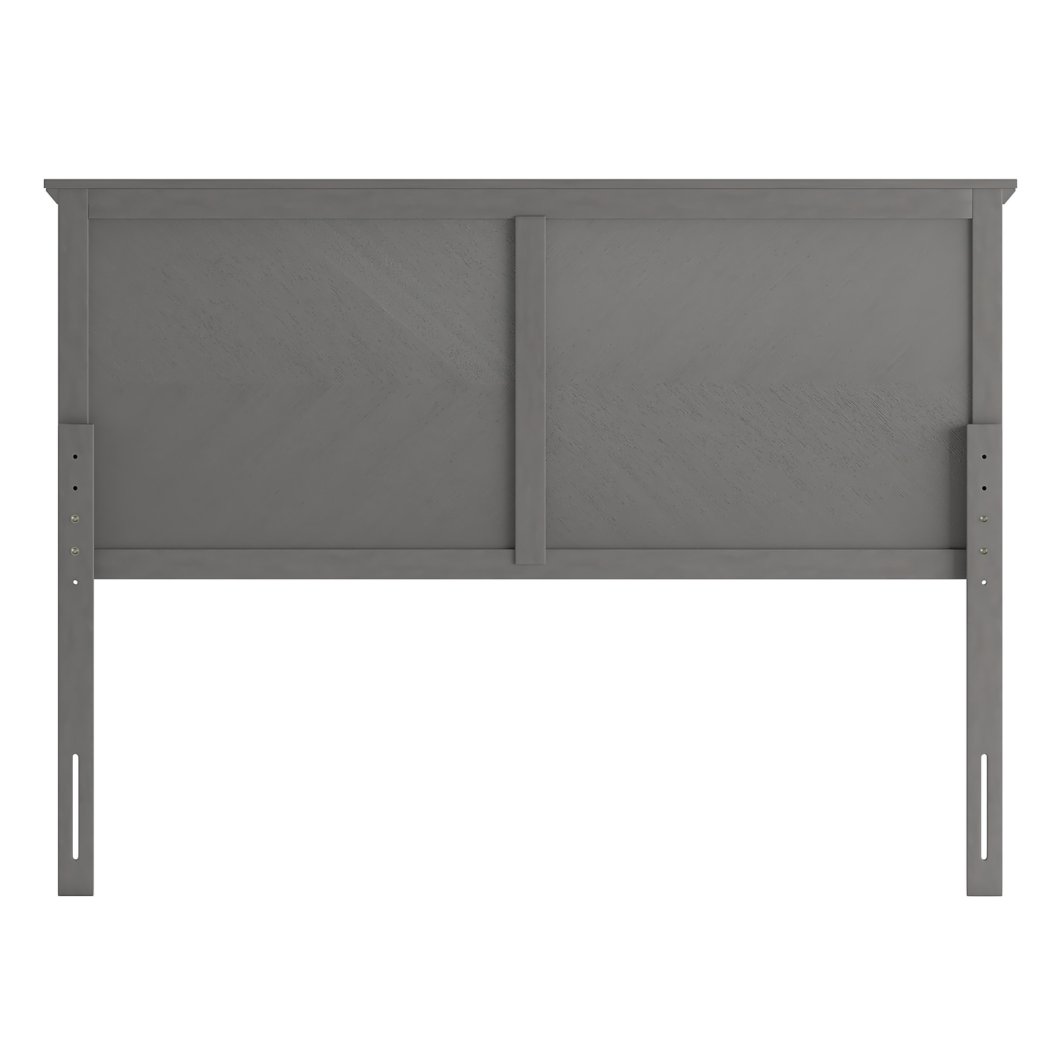 Flash Furniture Fiona Queen Wooden Herringbone Adjustable Headboard 63.25"W x 1.75"D x 46.5"-56.5"H