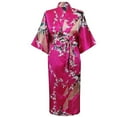 thumbnail image 2 of Tejiojio Dresses for Women 2023 Summer Clearance Women Bathrobes Peacock Kimono Long Dressing Gown Japanese Robe Dress, 2 of 4