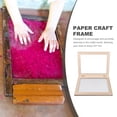 thumbnail image 3 of Paper Making Mold Paper Making Screen DIY Paper Making Wood Frame Wooden Paper Making Frame, 3 of 8