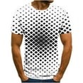 thumbnail image 1 of Birdeem T-Shirt Homme Impression Abstraite 3D Manches Courtes Col Rond Mode Décontracté Quotidien Vacances T-Shirt Haut Blouses, 1 of 1