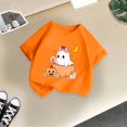 thumbnail image 5 of Futezty Kids Girls Boys T Shirts Short Sleeve Halloween Pumpkin Tops Shirt Casual Tee for Base Layer Fall Tops Tees 12M-14T, 5 of 5