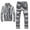 Gray, variant on Athletic Full Zip Fleece Tracksuit Jogging Sweatsuit Activewear Gray Small
