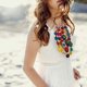 thumbnail image 5 of EeaseMX Collar multicapa estilo bohemio con colgante tejido vintage, joyería redonda y floral de concha de coco, regalo, adorno para mujer y niña., 5 of 8