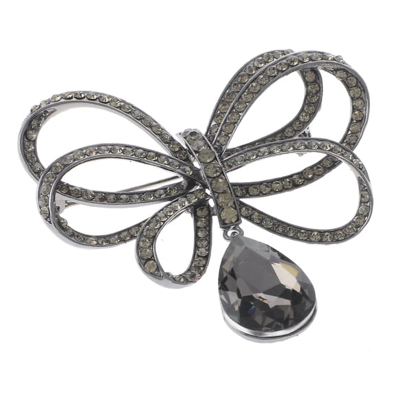 Crystal Flower Brooch