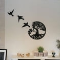 thumbnail image 4 of Arte de pared de metal, arte del árbol de la vida, letrero familiar del árbol de metal, decoración de pared, decoración del hogar, 4 of 5
