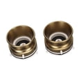 thumbnail image 1 of NAB Reel Hub Adaptors, White Base Universal Loading Device 10 Inch Opener 1 Pair Sturdy Construction  for Reel To Reel Tape Recorders Bronze, 1 of 7